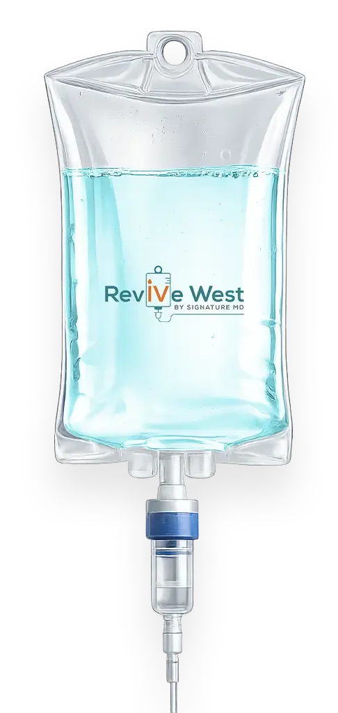 IV bag with RevIVe West branding